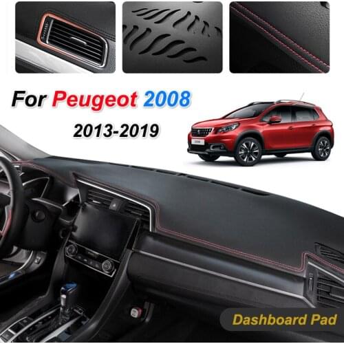 For Peugeot 2008 2013~2019 Anti-Slip Mat Dashboard Pad Sunshade Dashmat Protect Carpet Car Accessories 2014 2015 2016 2017 2018