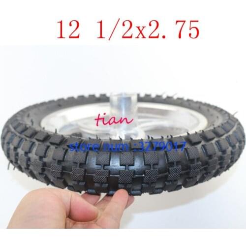 49cc Motorcycle 12 1/2 x 2.75 12.5 x 2.75 tyre Inner Tube with wheel hub For Mini Dirt Bike Tire MX350 MX400 Scooter