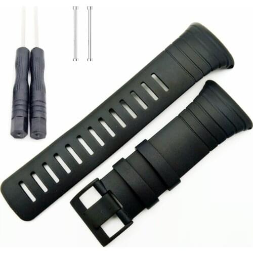 Smart Silicone watches band watchband Rubber strap wristband bracelet 25mm for SUUNTO CORE wristwatches belt Free tools