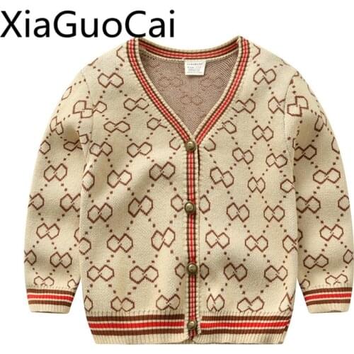 Boys Sweaters Autumn Winter New Cotton Baby Sweater Fashion Cardigan Childrens Clothing Coat Kids Knit Sweaters