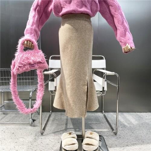 Женские трикотажные юбки Toheliy China At AliExpress