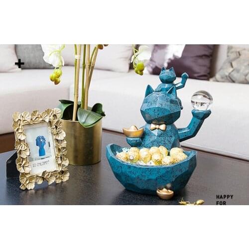 Cat Decoration European Creative Home Living Room Porch Storage Shop Gift Home Decoration Home Decoration Accessories Modern