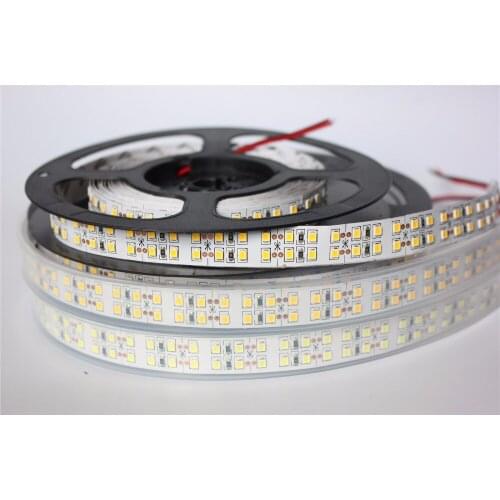 240LEDs/m SMD2835 LED Strip 12V 5m Non waterproof IP67 Waterproof Flexible LED Light 1200Leds Double Row LED Strip 2835 white