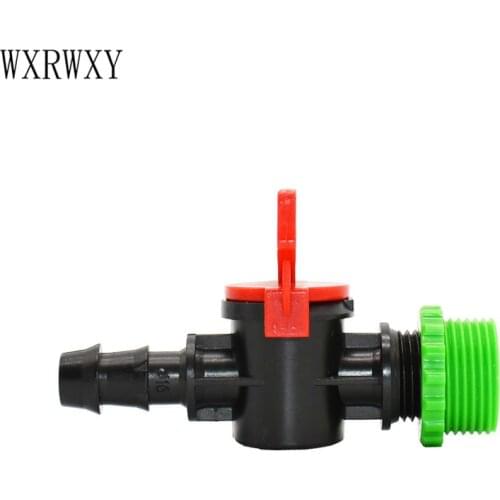 Wxrwxy Irrigation valve male 3/4 to the 1/2 hose Waterstop valve male 1/2 to 16mm hose Garden tap cranes 1pcs
