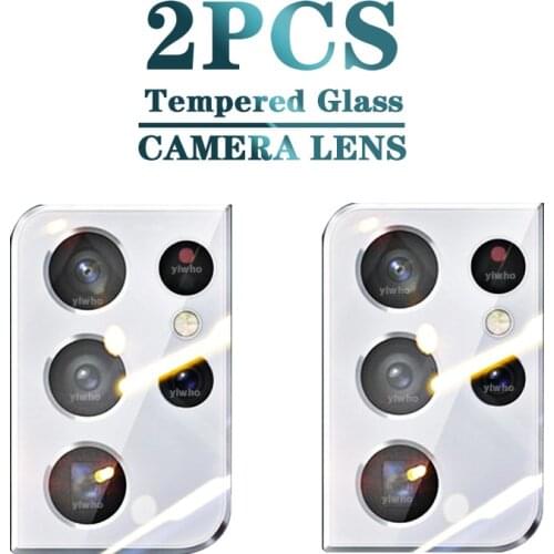 2PCS Protective Glass for Samsung Galaxy S21 Ultra Camera Lens Film Tempered Screen Protectors for Samsung S 21 Plus S20 Fe