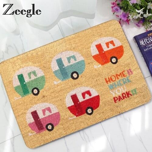 Zeegle Funny Doormat Outdoor Rugs Rubber Mats Kids Room Rug Non-slip Carpet For Bathroom Kitchen Floor Mats Bedrom Foot Mat