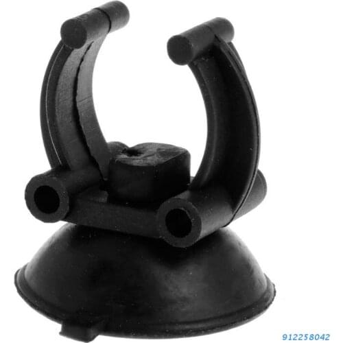 1PC Black Suction Cup Clip For Aquarium Heater Tubing Rain Bar for use in Freshwater Saltwater and Reef Aquariums Peceras