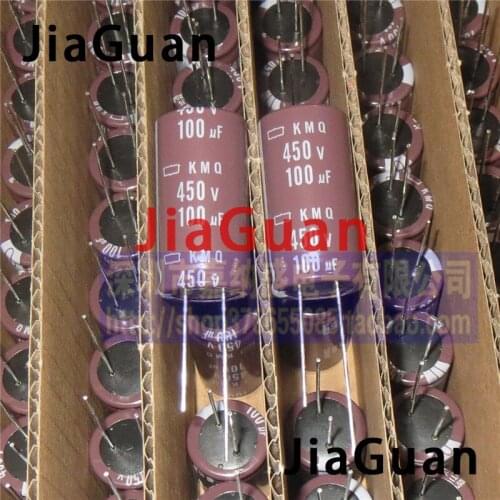 10pcs new NIPPON KMQ 450V100UF 18X35mm NCC electrolytic capacitor 100UF/450V CHEMI-CON kmq 100uf 450v