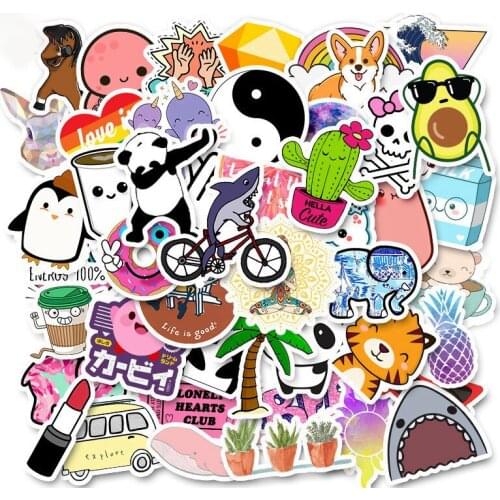50pcs Travel City Landscape Cartoon Graffiti Sticker DIY Motorcycle Skateboard Notebook Suitcase Waterproof Sticker Decals
