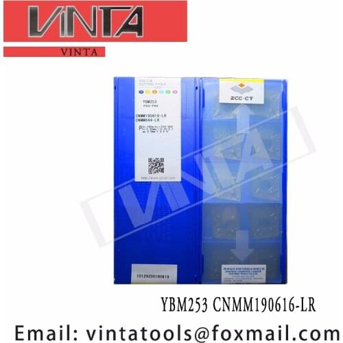 Free shipping high quality 10pcs/lots YBM253 YBC252 CNMM190616-LR cnc carbide turning inserts