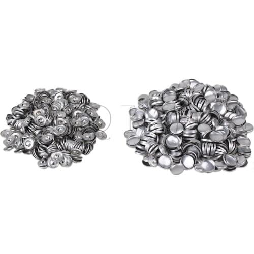 BQLZR 500pcs 32L Fabric Cover Button 19mm Dia With Metal Studs DIY Buttons