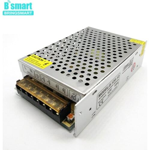 Bringsmart 12V 10A DC Switching Power Supply Driver For LED Strip 220V AC to DC 12V Transformer Power Adapter 10A 2 Wires Output