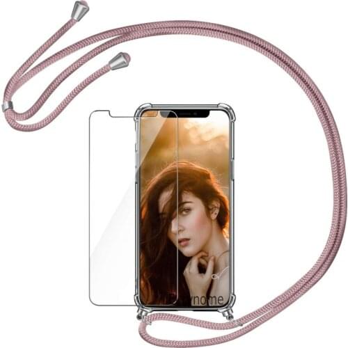Crossbody Case For Xiaomi MI Note 10 CC9 Pro A3 CC9E Poco X3 Nfc Lanyard Necklace Strap Cord Chain Cover For Xiaomi MI 9 Lite