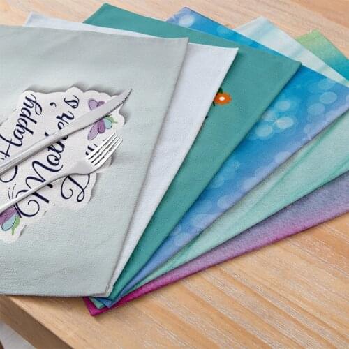 Mothers Day Placemats For Kitchen Table Love You Mom Printed Waterproof Placemat Coaster Home Dinning Party Decora 32*42cm 1pc