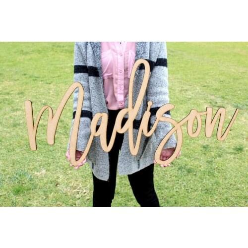 Custom Wood Name Sign, Nursery Decor, Personalized Wood Sign, Home Decor, Party Name Sign, Backdrop Sign, Birthday Name Sign