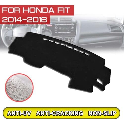 For Honda FIT 2014 2015 2016 Car Dashboard Mat Anti-dirty Non-slip Dash Cover Mat UV Protection Shade Sticker