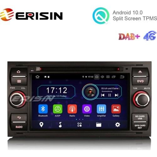 Erisin ES5931FB 7" Android 10.0 Car DVD for Ford Focus Kuga Transit Galaxy Autoradio GPS DAB+ Wifi 4G DVB-T2