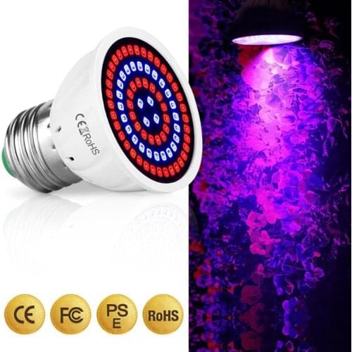 Phyto Led Hydroponic Growth Light E27 Led Grow Bulb Fitolamp Full Seedling MR16 A8D2 Flower 220V UV Plant Lamp B9C7