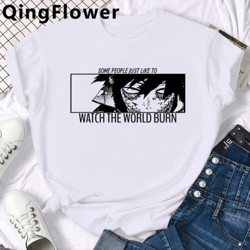 Anime Dabi My Hero Academia Todoroki Boku No Bakugou tshirt clothes male vintage casual couple tshirt summer top plus size