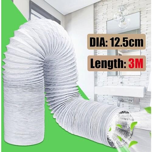 Flexible Exhaust Hose Tube Mobile Air Conditioner Window Vent Pipe