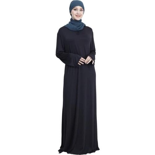 H1369 latest fashion big size muslim pray dress abaya arab gown fast delivery assorted colors