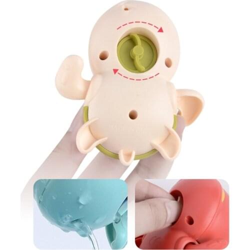 Swimming Pool Toy Education Toys Bath Playing Toy Swimming Turtle-Shape Animal Bath Toy Toys Animal Bathtub Toy for Baby Y4UD