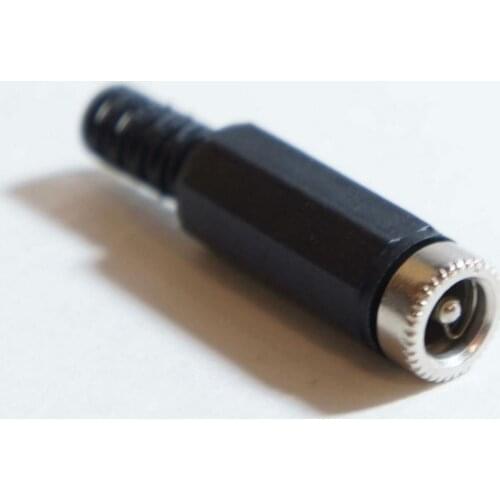 200 Pcs 5.5x2.5mm DC Power Cable Female Plug Connect Socket DC Power black