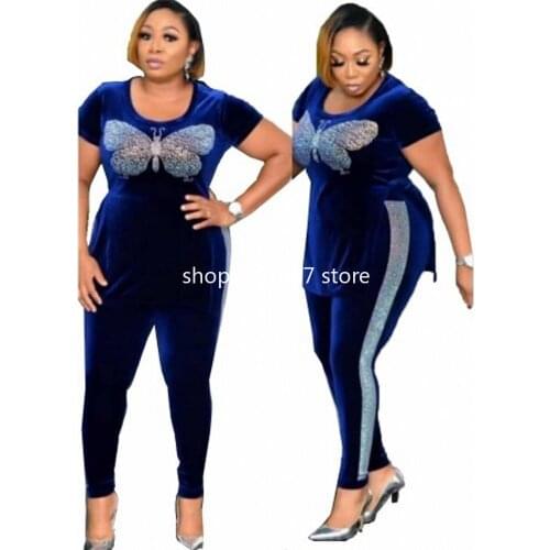 2 Piece Set Velvet African Womens Clothing Autumn Winter 2020 African Clothing Muslim High Quality Fashionable African Women