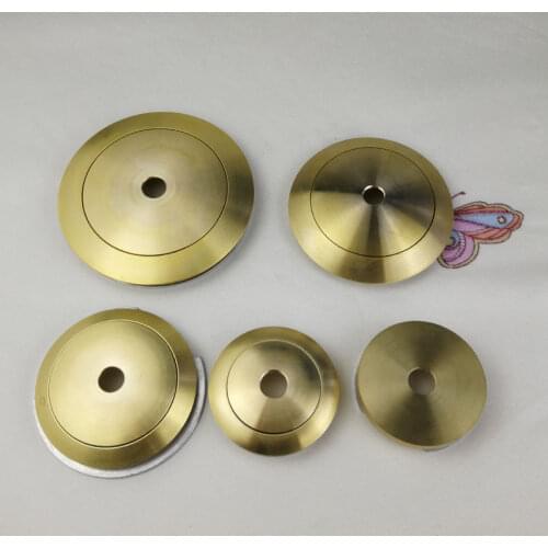 Pure Brass /Copper Cap Arc Cover For Holding Glass Globe Lampshade, Flying Saucer, DIY Chandelier Lamp Lighting Accessories