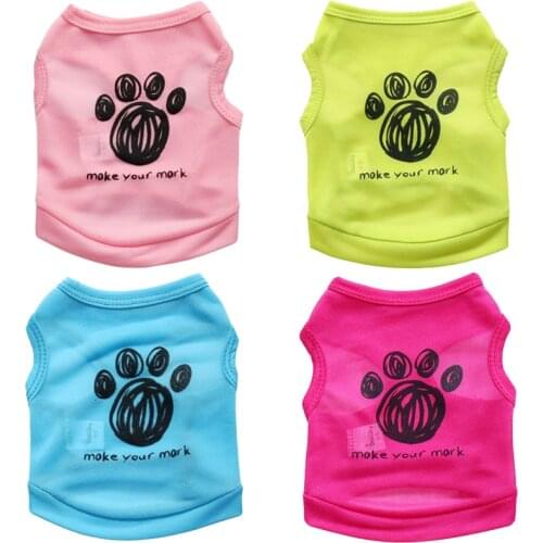 Summer Dog T shirt Vest Fashion Pet Clothes for Small Dogs Bulldog Chihuahua Pug Shirts Puppy Clothing Cat Outfits Pets Products