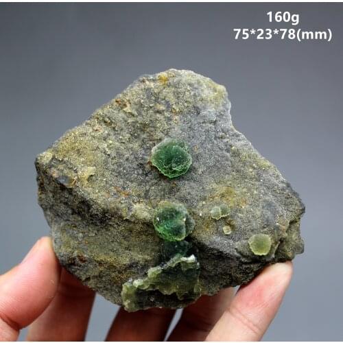 New product！100% Natural rare Stepped spherical green Fluorite mineral specimens Stones and crystals Healing crystal