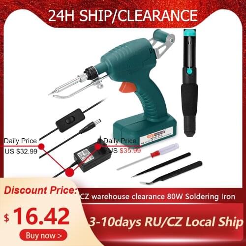 80W Soldering Iron Portable Rechargeable Cordless Soldering Machine Automatically Send Tin Machine Wire Welding Repairing Tool