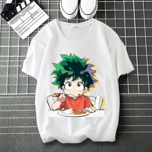 My Hero Academia Kirishima Eijiro Comic Printed personalise T-Shirt Round Collar Short Sleeve Modal Shirt Tshirt