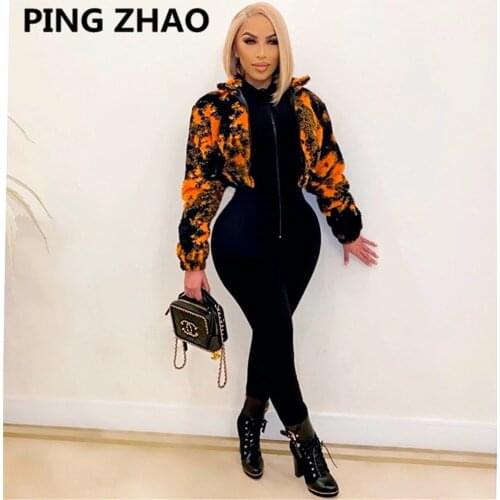 Женские куртки с мехом PING ZHAO China At AliExpress