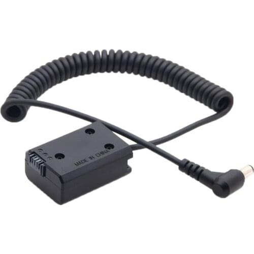 Retail Np-Fw50 Dummy Battery Pack Coupler Adapter With Dc Male Connector Power Coiled Cable For Sony A7 Mark Ii A6300 A6000