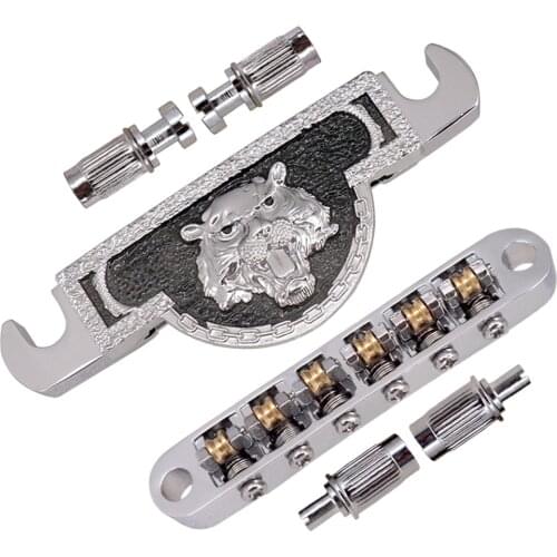 ROLLER SADDLE TuneOMatic Style Guitar Bridge in Carving for Guitar
