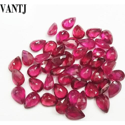 Heat treated Ruby Loose Gemstone For Fine Jewelry Silver and Gold Mounting Diy Ring DIY Decoration Jewelry Accessories Gifts