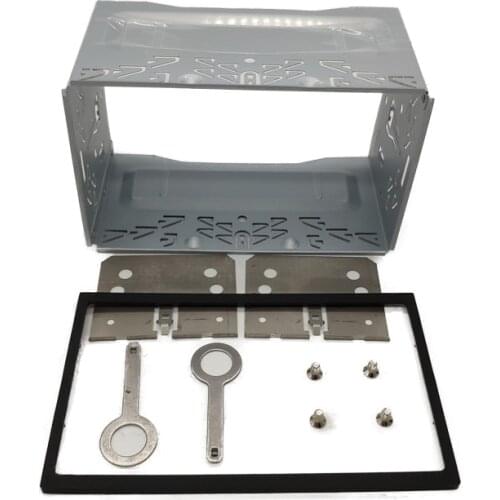 Universal DVD Mounting Frame Kit Double 2 Din Hardware Car Stereo Radio Fascia Frame Automotive Radio Player Box Accessories