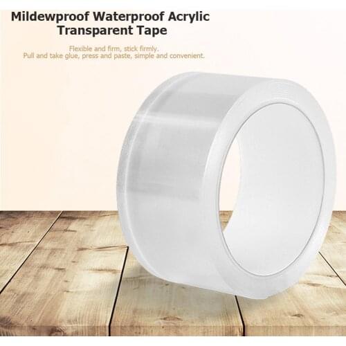 Bathroom Kitchen Mildewproof Waterproof Acrylic Transparent Tape Bathroom Toilet Crevice Strip Self-adhesive Pool Water Seal