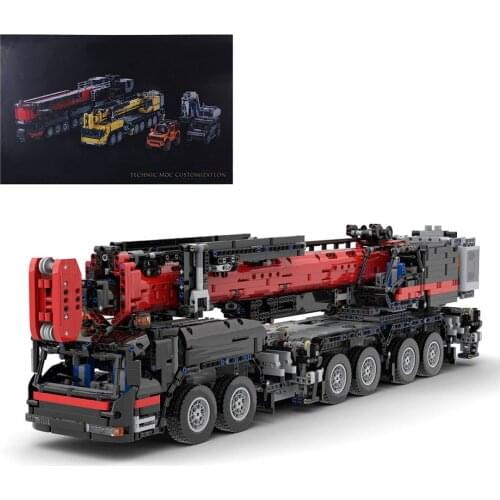 4325Pcs 2.4g Multichannel MOC RC Crane Bricks DIY Small Particle Building Block Toy With 11 Motors Boom Hook Assembly Toy Gifts