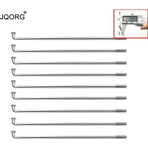 JQORG 72 Pieces A Lot Diameter 4.0 mm 304 Stainless Steel Material J-BEND Motorcycle Spokes