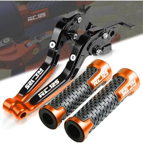 Motorcycle CNC Accessories FOR RC125 RC 125 2011-2017 2016 2015 2014 Folding Extendable Brake Clutch Levers Handle Grips End