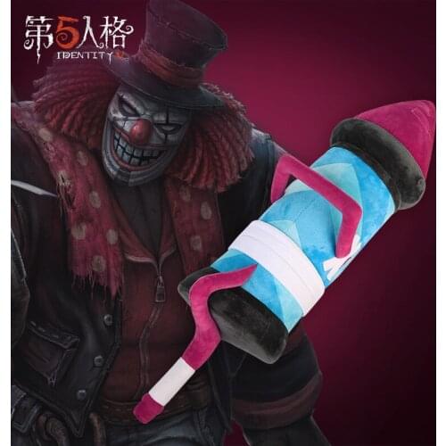 Anime Identity V Cos Game Cosplay Joker Weapon Rocket Striker Plush Toy 75cm Soft Stuffed Pillow Christmas Gift