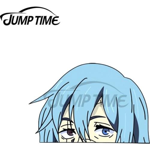 Jump Time 13 x9cm For Mahito From Jujutsu Kaisen Anime Peeker Car Stickers Waterproof Windshield Bumper Auto Vinyl Decal Sticker