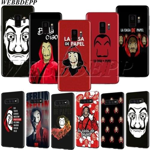 WEBBEDEPP Spain TV La Casa de papel Case for Samsung Note 8 9 10 S6 S7 S8 S9 S10 S10e S20 ultra A71 A51 A81 A91 Lite Edge Plus