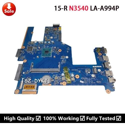 For 15-R 250 G3 Laptop motherboard 787809-501 787809-001 787809-601 789459-001 ZSO50 LA-A994P With SR1YW N3540 Mainboard