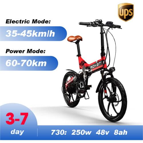 New 48V 8Ah electric bicycle with hidden battery, foldable, 7-speed, European fast delivery, mountain electric bicycle