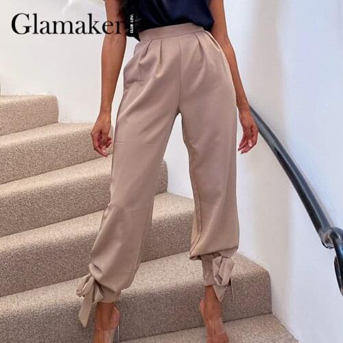 Женские свободные брюки Glamaker China At AliExpress