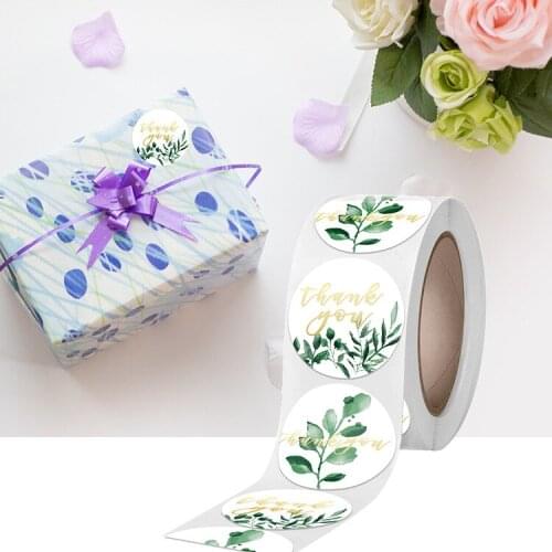 Classical Gift Sticker 3.8cm Thank You Scrapbooking Stickers DIY Candles Present Envelope Sealing Labels Tags 500pcs/roll
