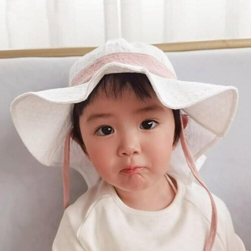 Summer Baby Hat Infant Baby Girl Boy Sun Hat Cotton Children Kids Summer Hat Beach Bucket Cap Toddler Girls Hat Casquette Enfant